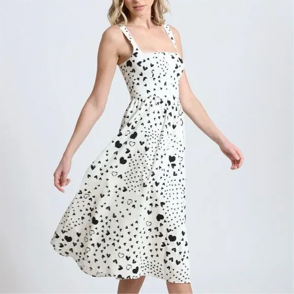 white christmas dresses SISSY.NATION Black Elegant Corset Midi Dress – Hadlyn main image 0